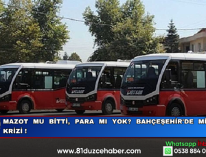 Mazot Mu Bitti, Para Mı Yok? Bahçeşehir’de Minibüs Krizi !