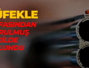 Tüfekle vurulmuş halde bulundu