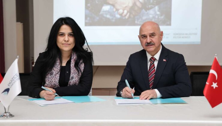 Gümüşova MYO’da İşletmede Mesleki Eğitime Yönelik Protokol İmza Töreni