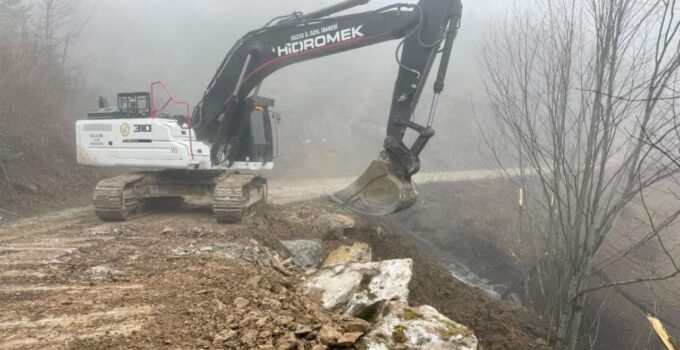 Kaynaşlı Hacıazizler Köyü’nde Heyelan Bölgesi Güvence Altına Alındı