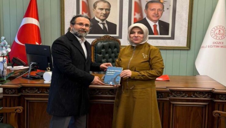 Gazeteci-Yazar Yakup Köse, Düzce İl Millî Eğitim Müdürü Gülşen Özer’i Ziyaret Etti