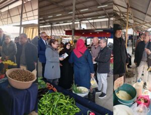 İYİ Parti Düzce Teşkilatı Semt Pazarı Ziyaretinde Vatandaşlarla Buluştu