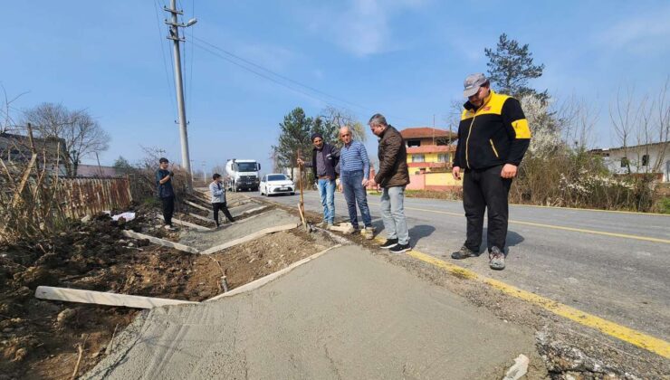 Çilimli Alacamescit’te Altyapı Çalışmaları Devam Ediyor