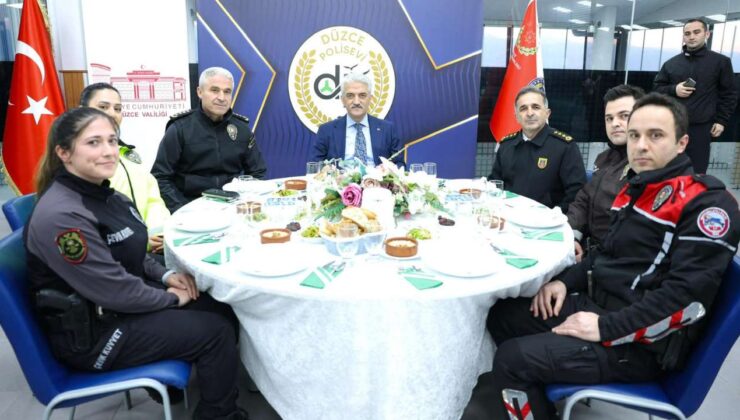 Düzce Valisi Mehmet Makas, Emniyet Personelleriyle İftarda Buluştu