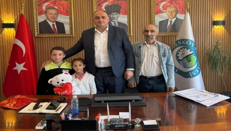 Minik Yürekler Büyük Başardı, Başkan Ocak Ağırladı