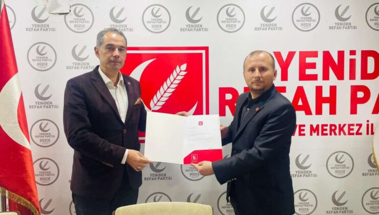 Yeniden Refah Partisi Düzce Merkez İlçe Başkanlığı’na Mustafa Keskin Atandı
