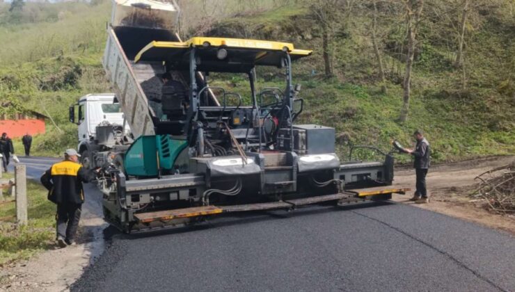 Gölyaka’da Sıcak Asfalt Çalışması Başladı